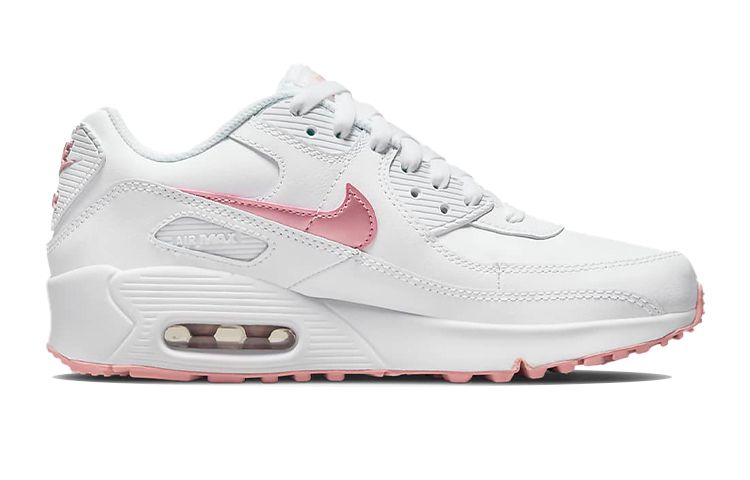 Nike Air Max 90 Leather ‘White Pink Glaze’ Gs
