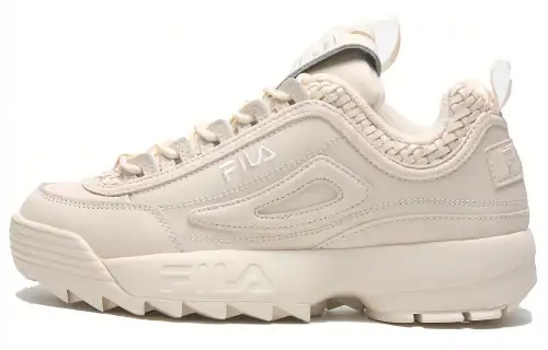 FILA Disruptor 2 Abrasion Resistant Breathable Low top Chunky Sneakers Women's Beige