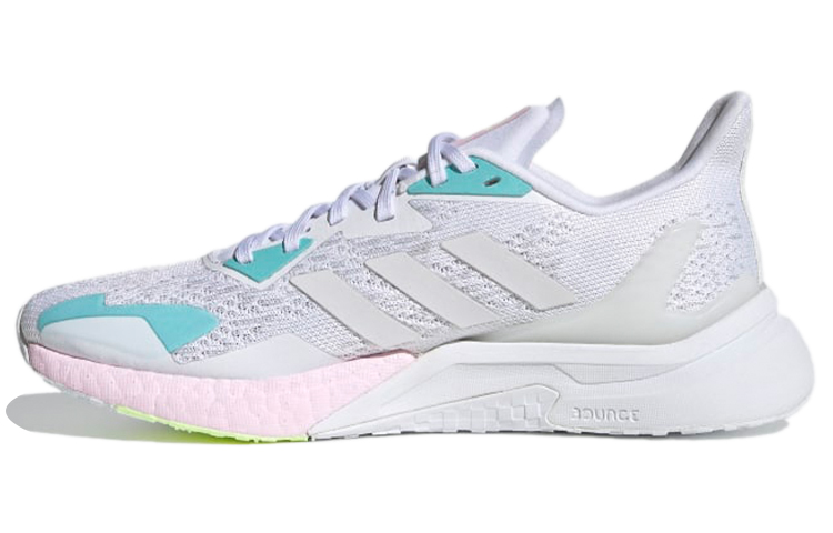 Adidas X9000l3 Fabric Slip Resistant Abrasion Resistant Low top Running Shoes Women's White Gray Blue