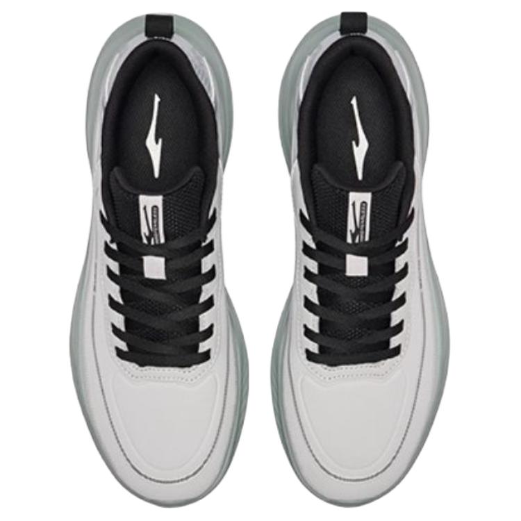 Erke Rebound Abrasion Resistant Rebound And Wear resistant Low top Racing Running Shoes Men’s Mist Gray