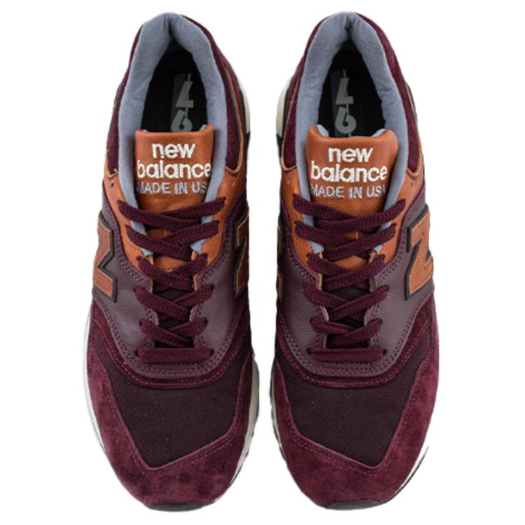 Кроссовки New Balance New Balance NB 997 (бордовые) — 酒红/橙 — фото 4