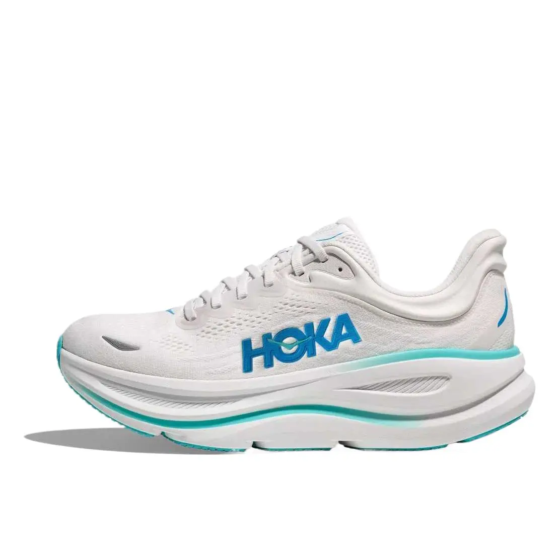 HOKA ONE ONE Bondi 9 Pu Breathable Low top Running Shoes Men's White