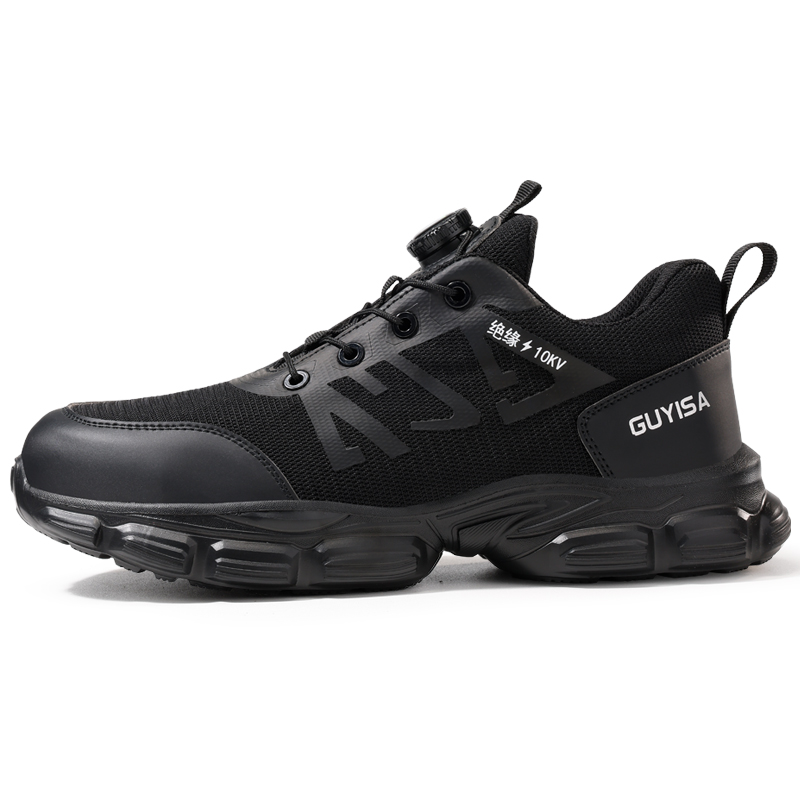 LANOUDUN Impact Resistant Lightweight Low top Outdoor Shoes Unisex Black