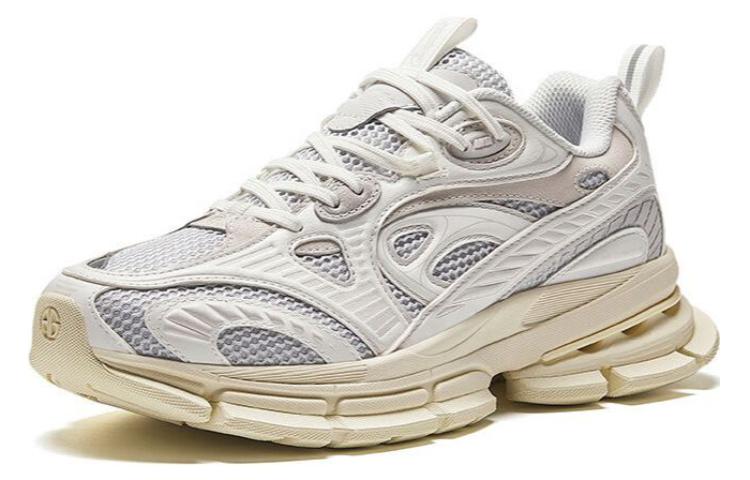 Anta Abrasion Resistant Breathable Low top Running Shoes Men’s Ecru