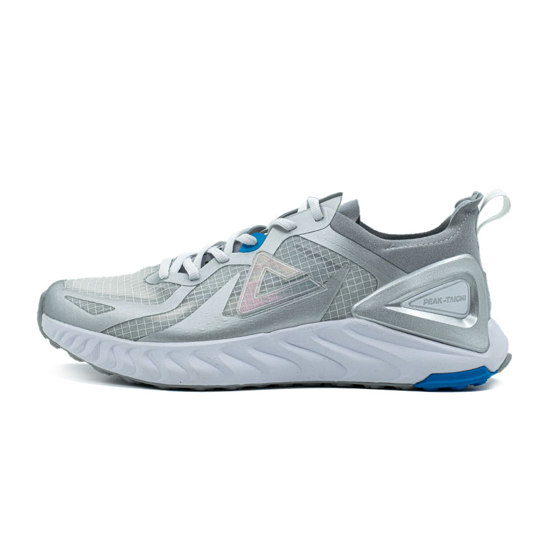 PEAK Tai Ji1.0 Comfortable Breathable Low top Running Shoes Men’s Baymax Silver Lightweight