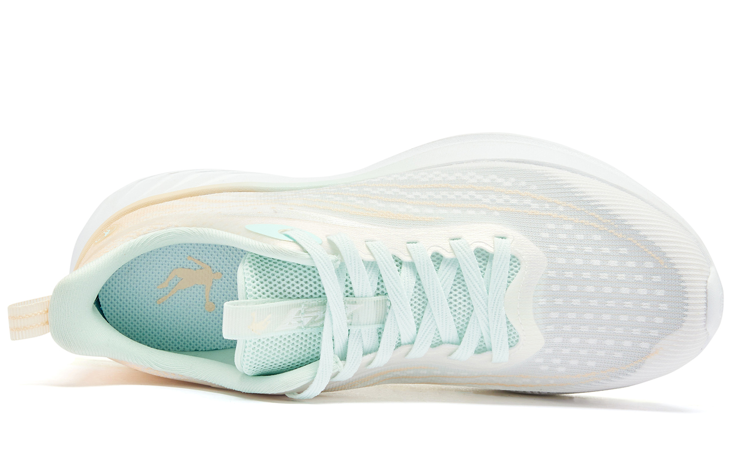 QIAODAN Cushioning Slip Resistant Abrasion Resistant Low top Casual Running Shoes Women’s White Orange