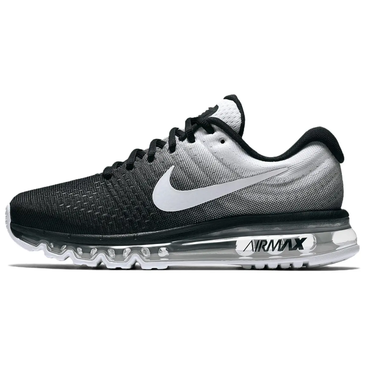Nike Air Max 2017 Fabric Abrasion Resistant Abrasion Resistant Low top Running Shoes Unisex Black