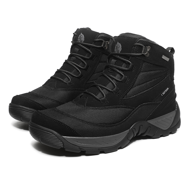 OFF WIERAH Slip Resistant Abrasion Resistant High top Mountaineering Shoes Men’s