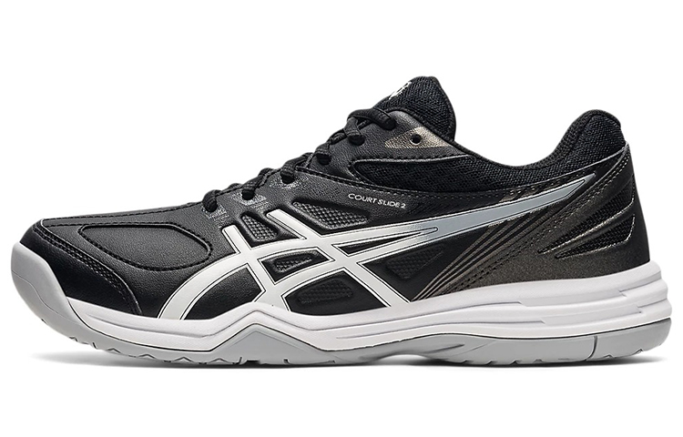 Asics Court Slide 2 Low top Running Shoes Women's Black Silver