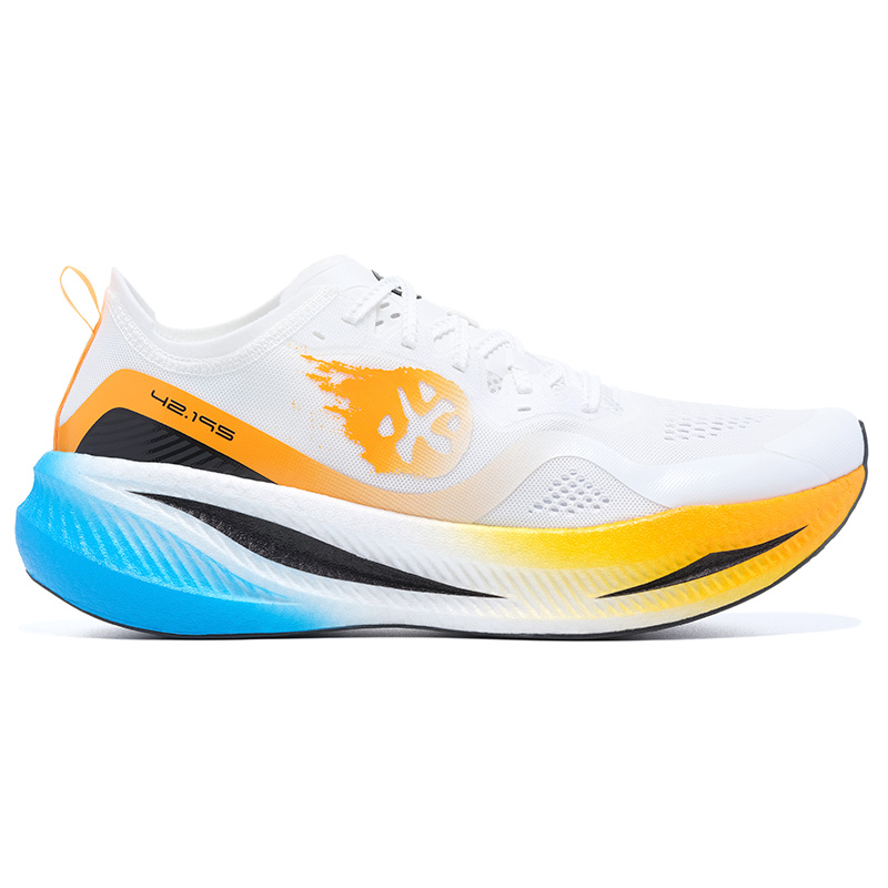 BMAI Jingtan FLY Cushioning Abrasion Resistant Breathable Support Low Top Running Shoes Men’s White Yellow Blue