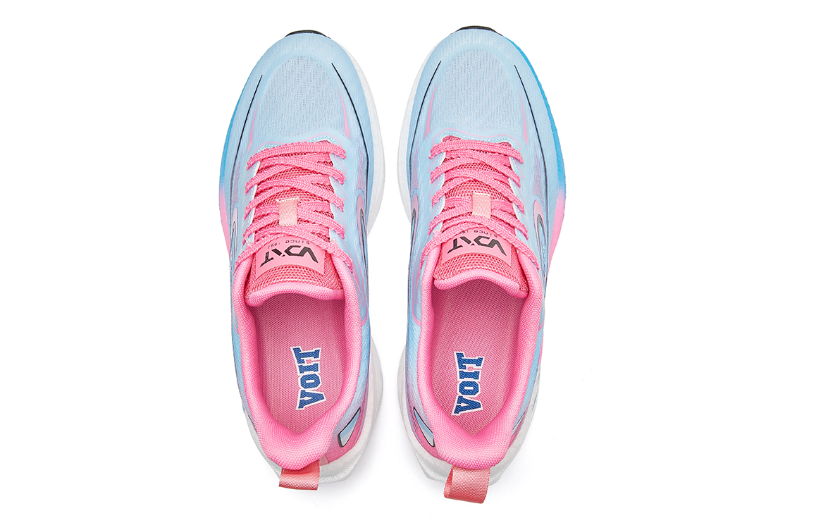 VOIT Running Shoes Unisex Low Top Blue/Rose Red