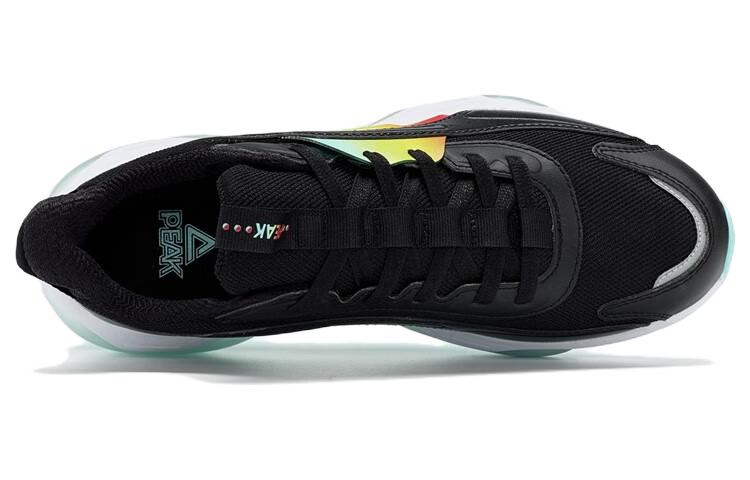 PEAK Cushioning Slip Resistant Abrasion Resistant Low top Running Shoes Men’s Black Blue
