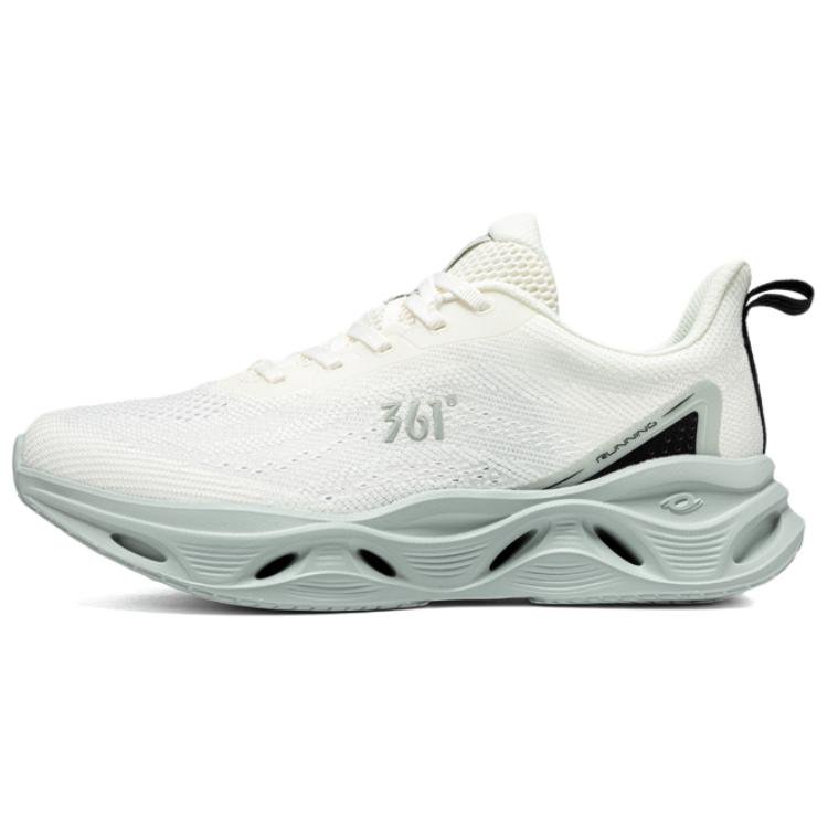 361° Abrasion Resistant Breathable Low top Casual Training Sprint Running Shoes Men’s White Green