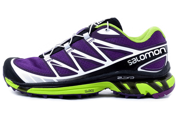 SALOMON XT 6 Outdoor Shoes Women's Low Top Purple/Silver/Black/Green