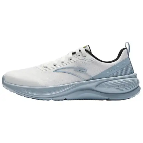 Anta Cushioning Slip Resistant Breathable Lightweight Low top Training Sprint Running Shoes Men's White Blue