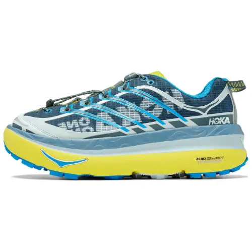 HOKA ONE ONE Mafate Origins rebound cushioning, non-slip, wear-resistant and breathable, low-top casual off-road urban commuting running shoes, same style for men and women, elf gray blue