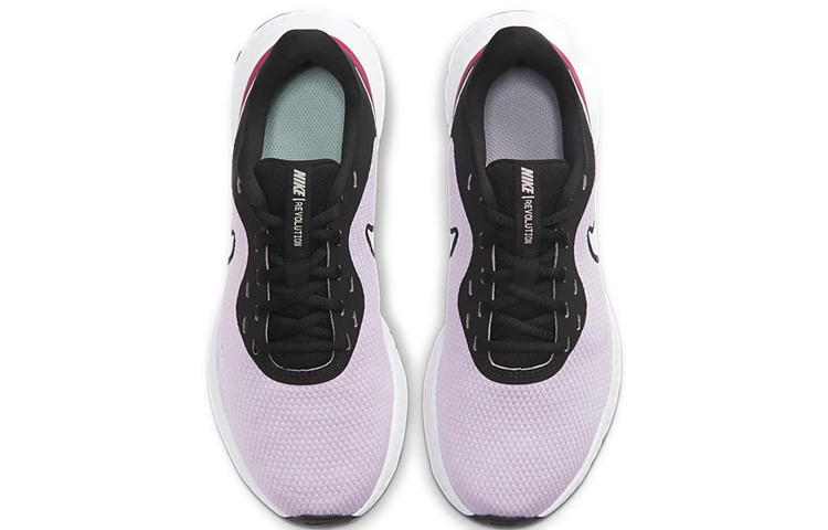 Женские кроссовки Nike REVOLUTION 5 (черно-фиолетовые) — фото 5