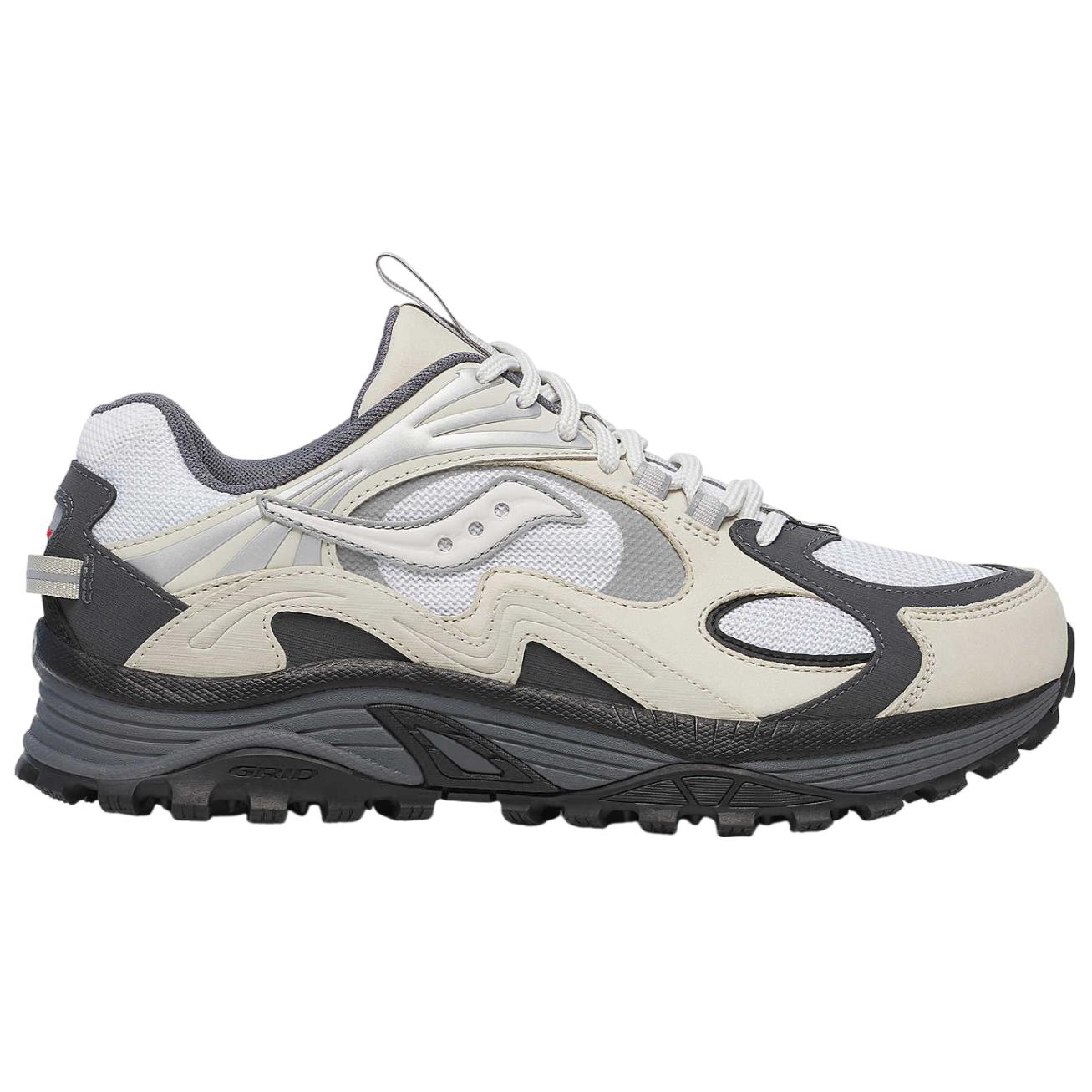 Saucony Grid Aura X Grey Pack White