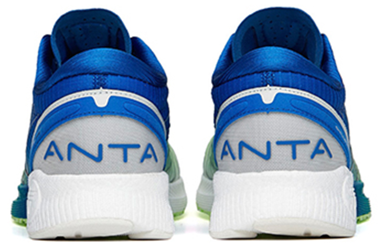 Anta Abrasion Resistant Abrasion Resistant Low top Running Shoes Men’s Green Blue White