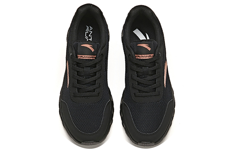 Anta Soft Sole Slip Resistant, Abrasion Resistant, Breathable Low top Casual Running Shoes Women’s Black