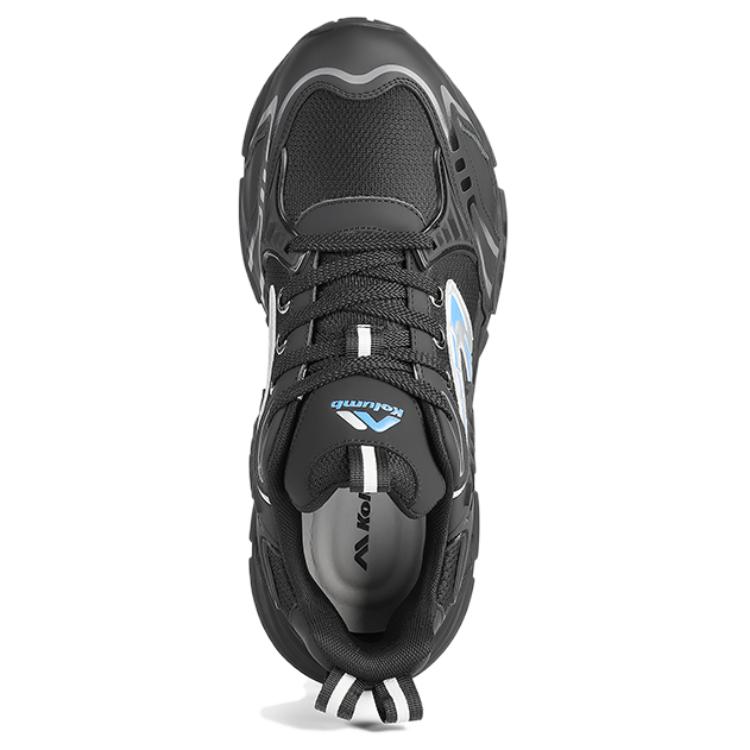 KOLUMB Cushioning Slip Resistant Abrasion Resistant Low top Casual Running Shoes Men’s Black