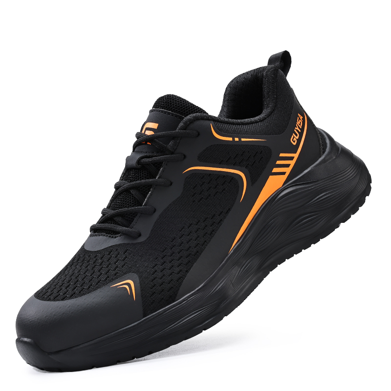 LANOUDUN Impact Resistant Lightweight Low top Outdoor Shoes Unisex Black