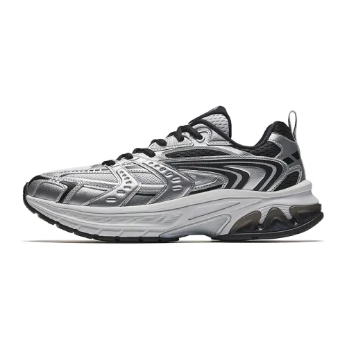 Anta OG2000 Slip Resistant Abrasion Resistant Low top Running Shoes Men's Silver Gray Black