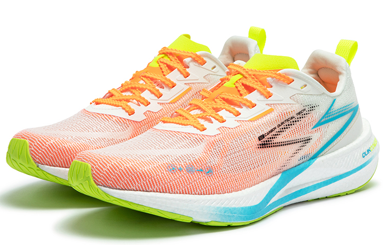 361° Blitz CQT Eco Shimmery Racing Low top Running Shoes Men’s White Orange