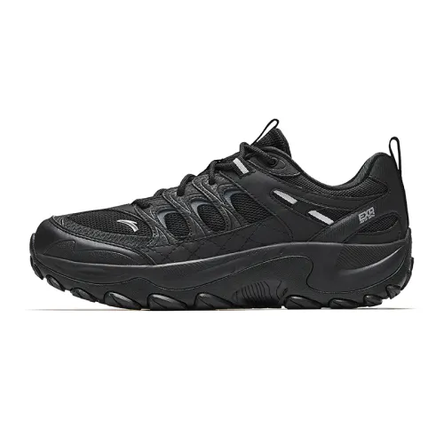 Anta Cushioning Breathable Low top Casual Running Shoes Men's Basic Black
