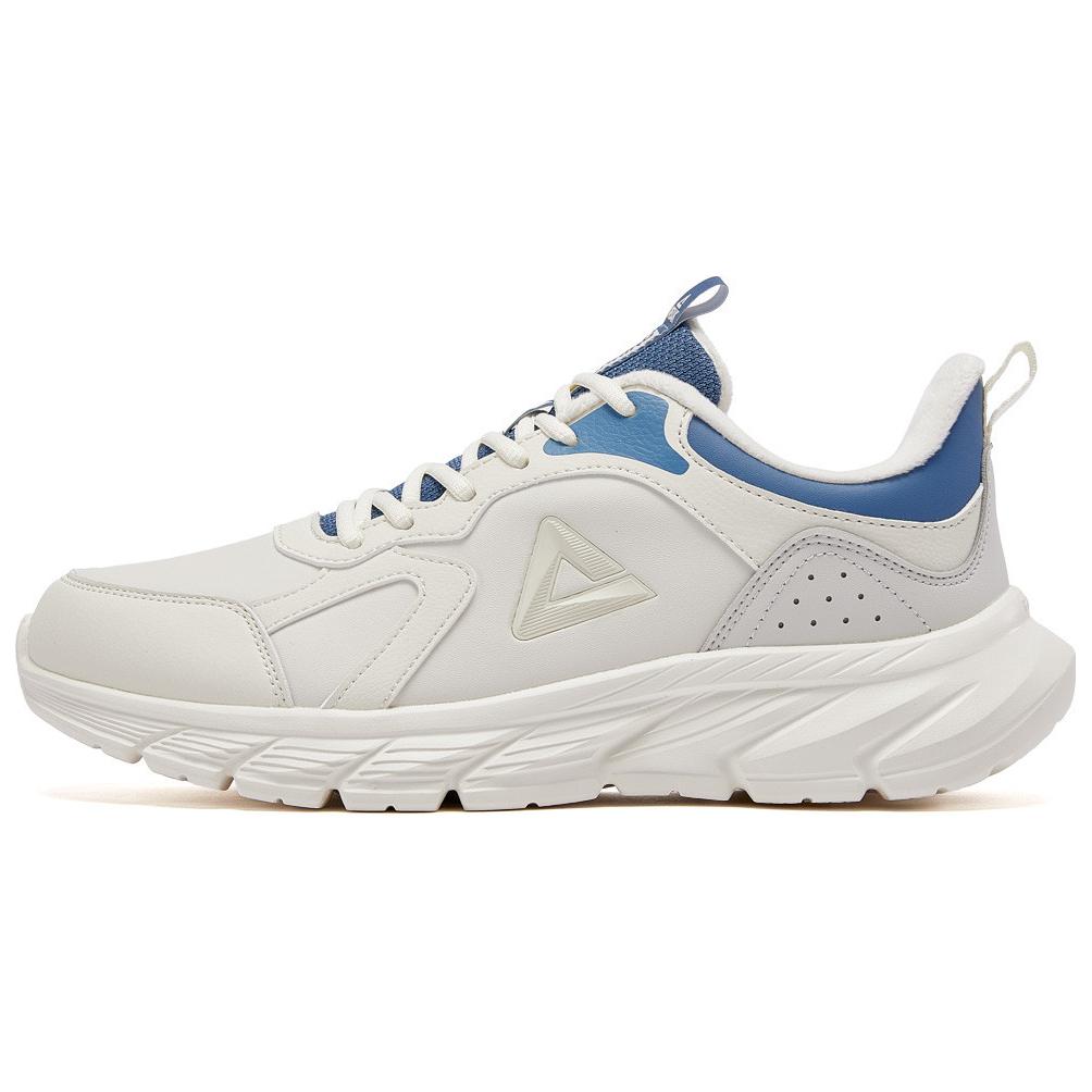 PEAK Slip Resistant Abrasion Resistant Low top Casual Running Shoes Men’s White Blue