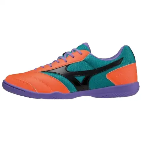 Mizuno Morelia Sala Club In 'Orange Clownfish Green'