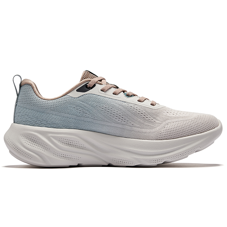 Erke Cushioning Breathable Rebound Cushioning Breathable Rebound Low top Casual Running Shoes Men’s Gray Blue
