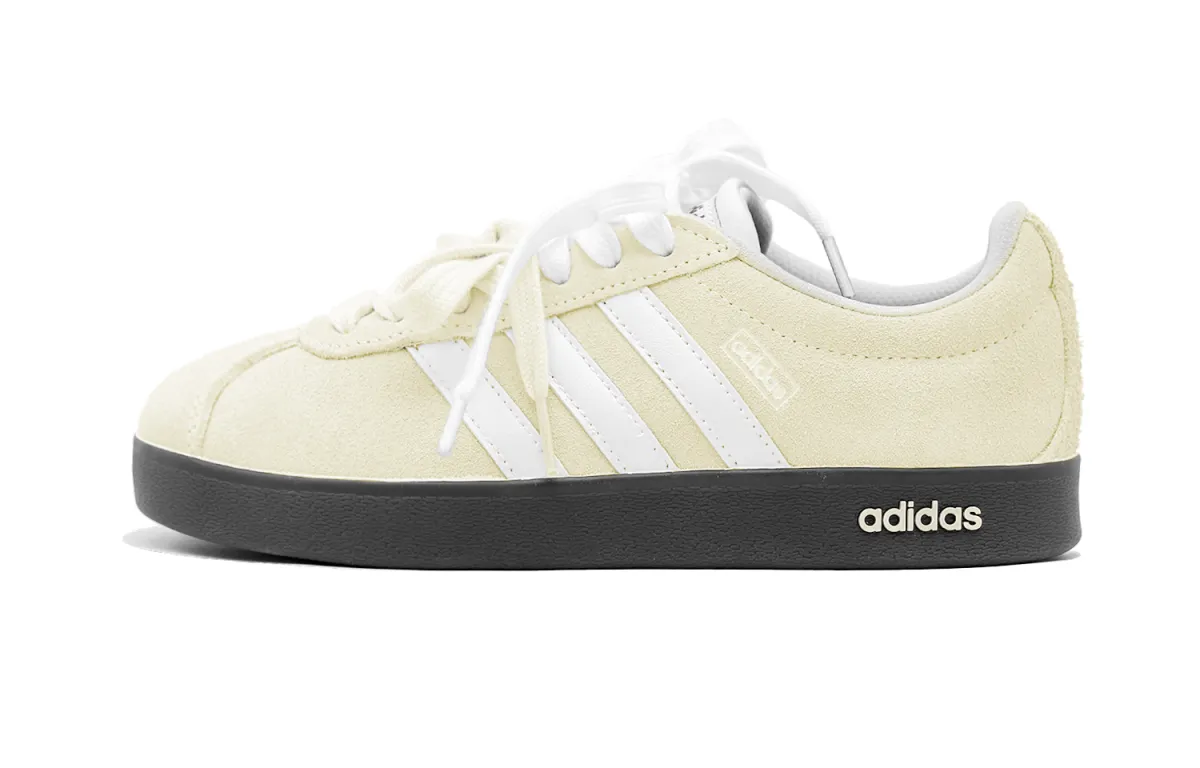 Adidas VL COURT 2.0 Low top Skateboard Shoes Unisex Custard