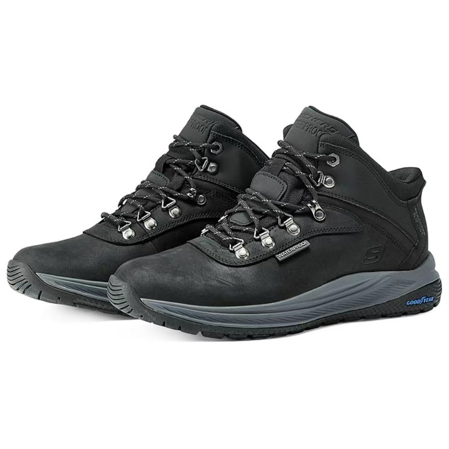 Skechers MENS USA Comfortable And Lightweight Abrasion Resistant Mid top Outdoor Shoes Men’s Black