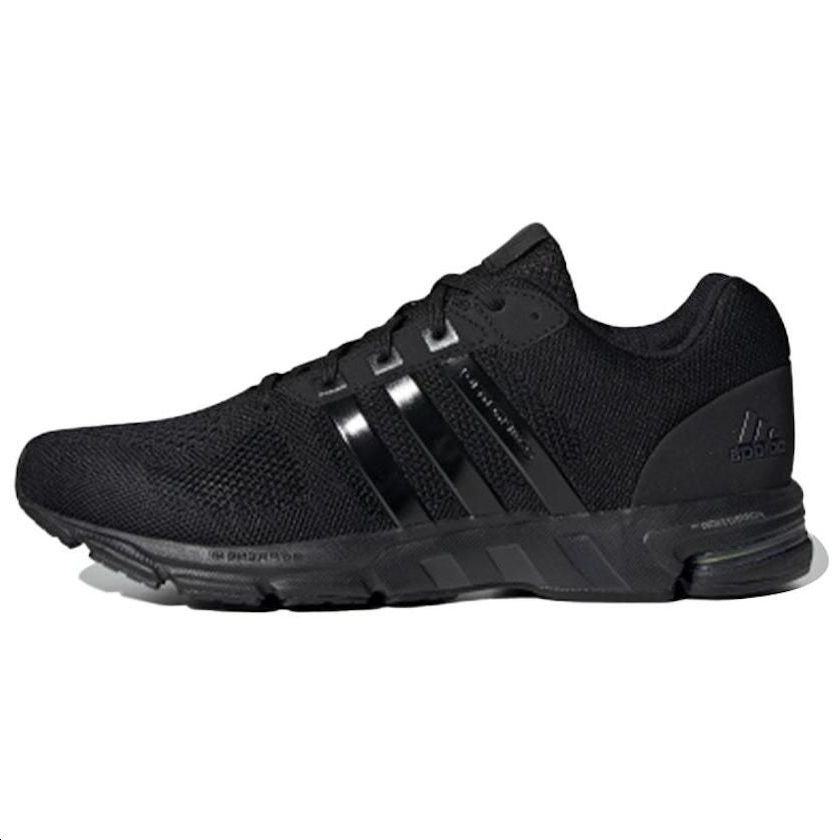 Adidas Equipment 10 Em breathable trendy low-top running shoes for men and women, bright black