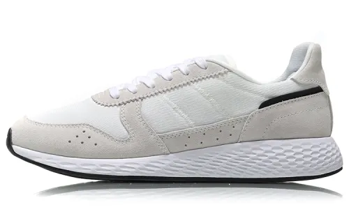 Li Ning Blue Frost Lightweight Abrasion Resistant Low top Running Shoes Unisex Gray White