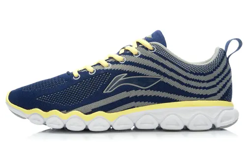Li Ning Mesh, Textile Slip Resistant Cushioning Abrasion Resistant Breathable Lightweight Low top Running Shoes Men's