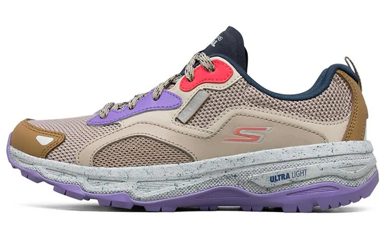 Skechers GO RUN Textile, Synthetic Leather Low top Casual Running Shoes Women's Taupe