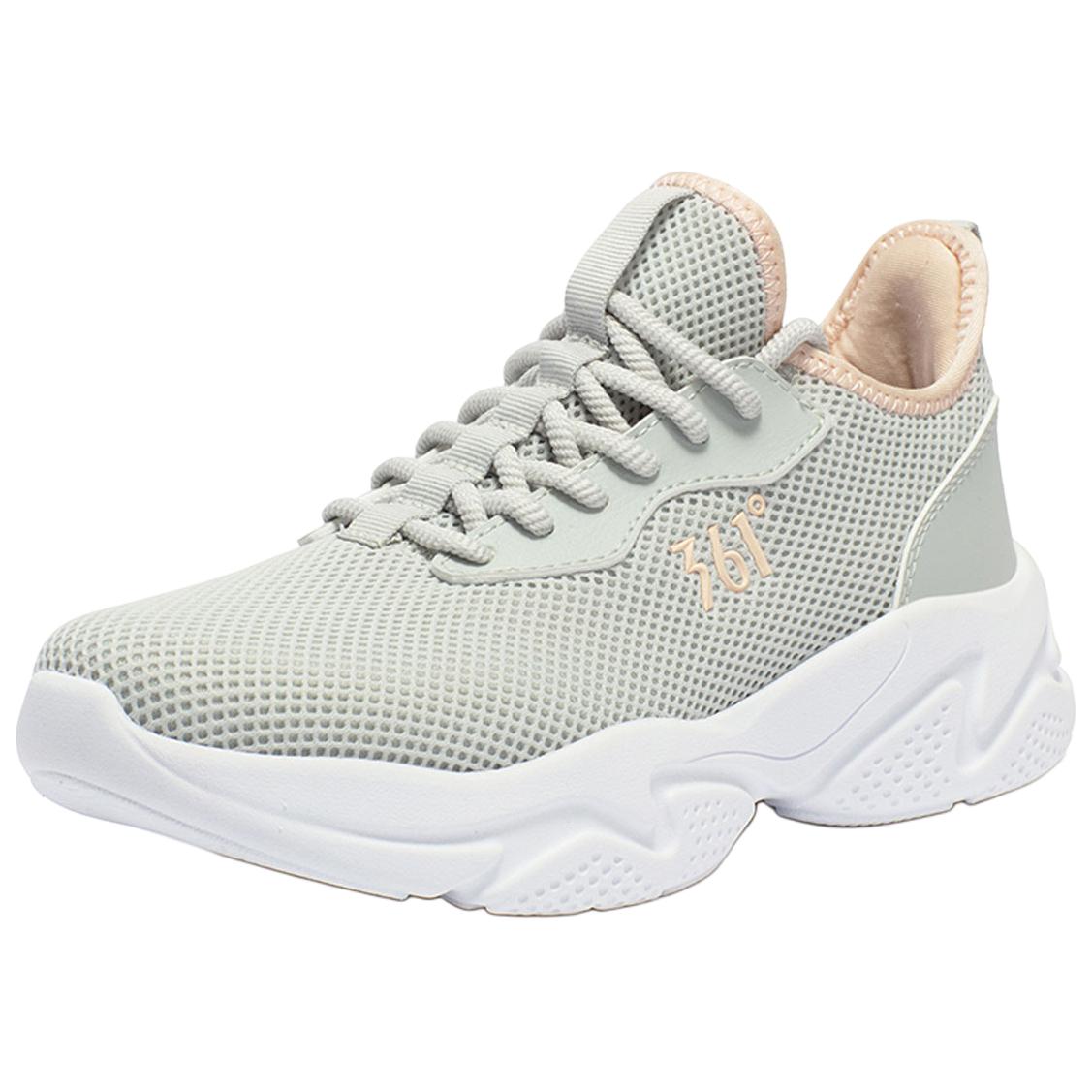 361° Cushioning, Wear Resistant Low top Casual Running Shoes Women’s Gray Pink