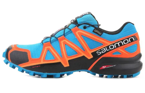 SALOMON Speedcross 4 Outdoor Shoes Men's Low Top Blue/Orange