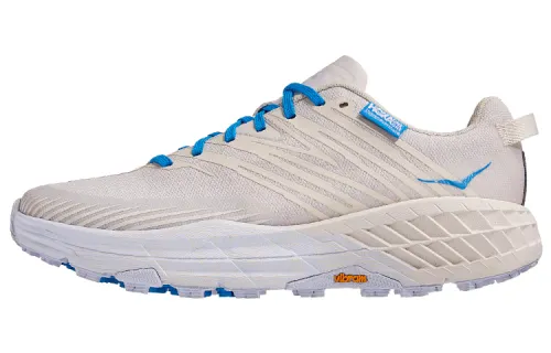 Thisisneverthat x HOKA ONE ONE Speedgoat 4 outdoor comfortable shock-absorbing anti-slip wear-resistant balance low-top cross-country running shoes men and women same style white cyan