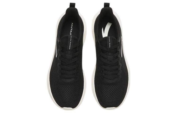Anta Flyknit Wander Slip Resistant, Abrasion Resistant, Lightweight Low top Sprint Running Shoes Women’s Black White