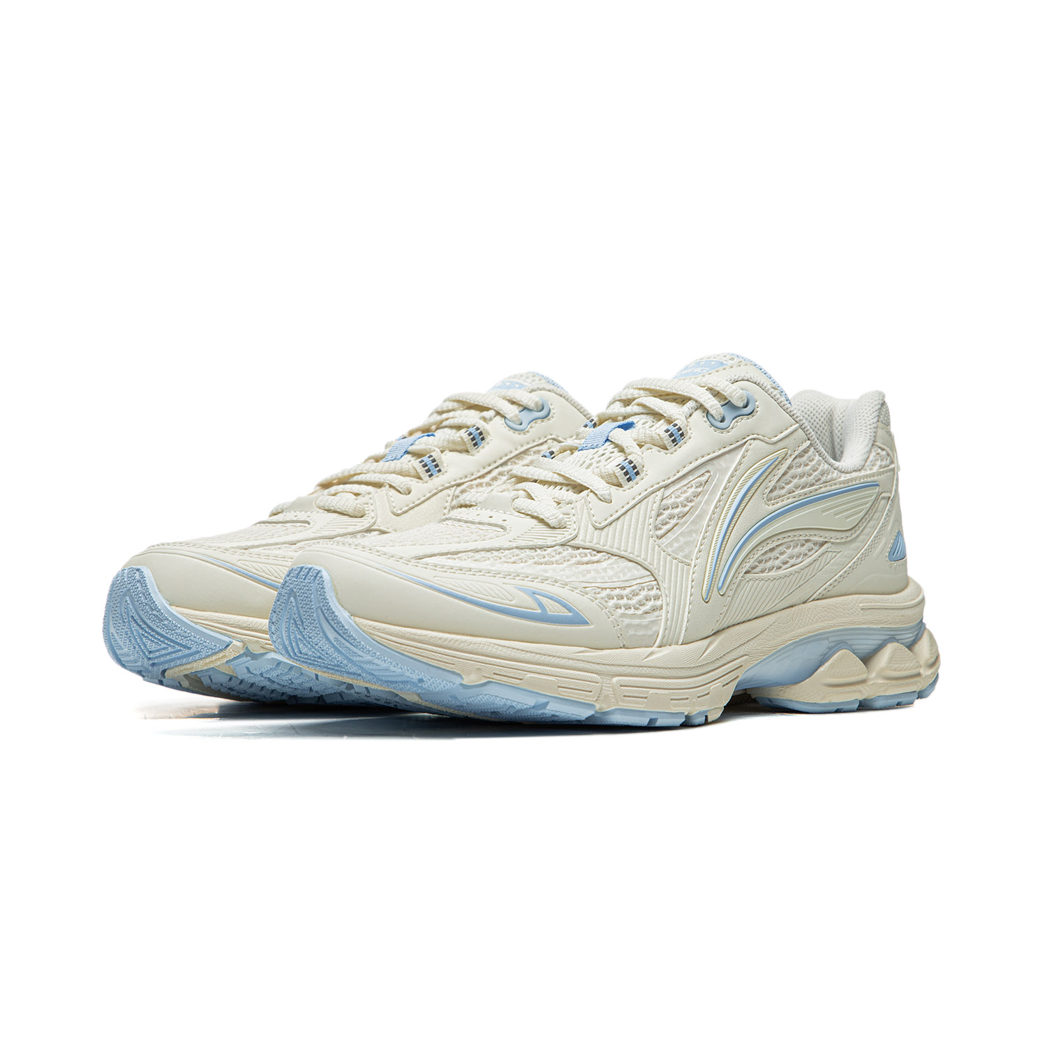 Li Ning Fuyao 2.0 Cushioning Slip Resistant Abrasion Resistant Lightweight Low top Running Shoes Women’s Blue White