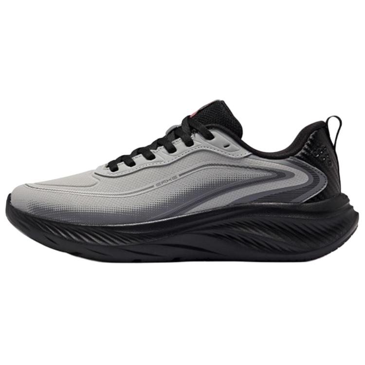 Erke Rebound Cushioning Rebound Cushioning Low top Racing Running Shoes Men’s Black Gray