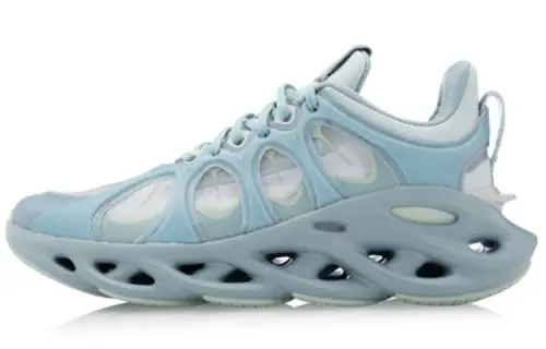 Li Ning Slip Resistant Abrasion Resistant Slip Resistant Abrasion Resistant Low top Running Shoes Unisex Antarctic Gray
