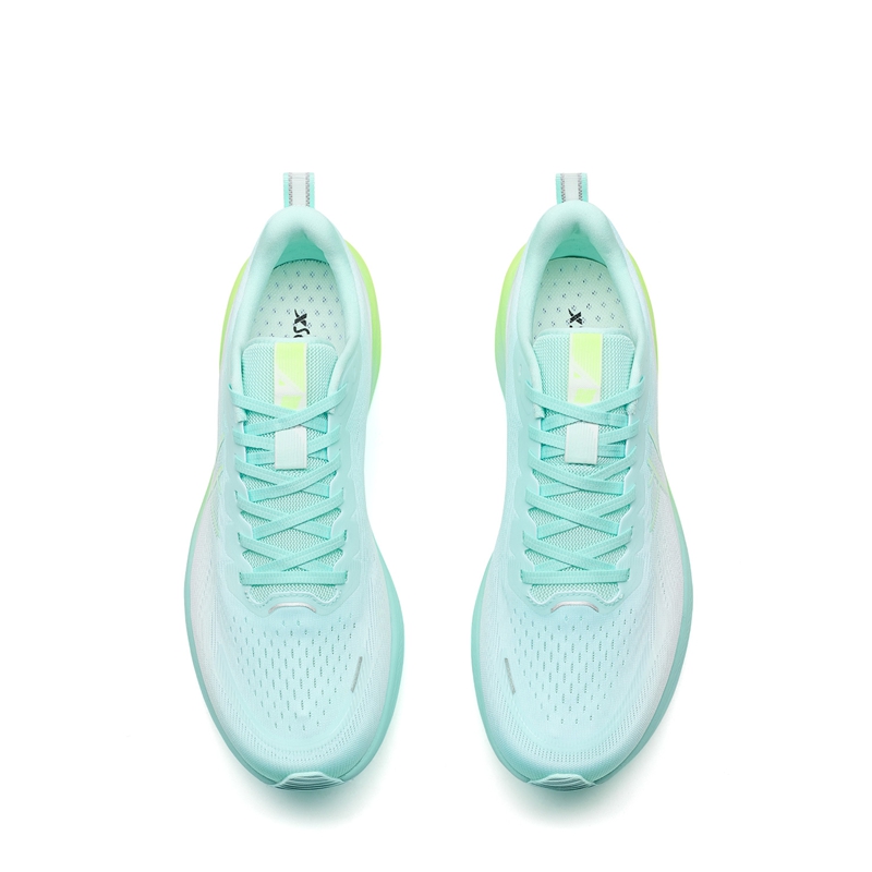 XTEP 6.0 Speed Cushioning Breathable Lightweight Low top Sprint Running Shoes Men’s White Green