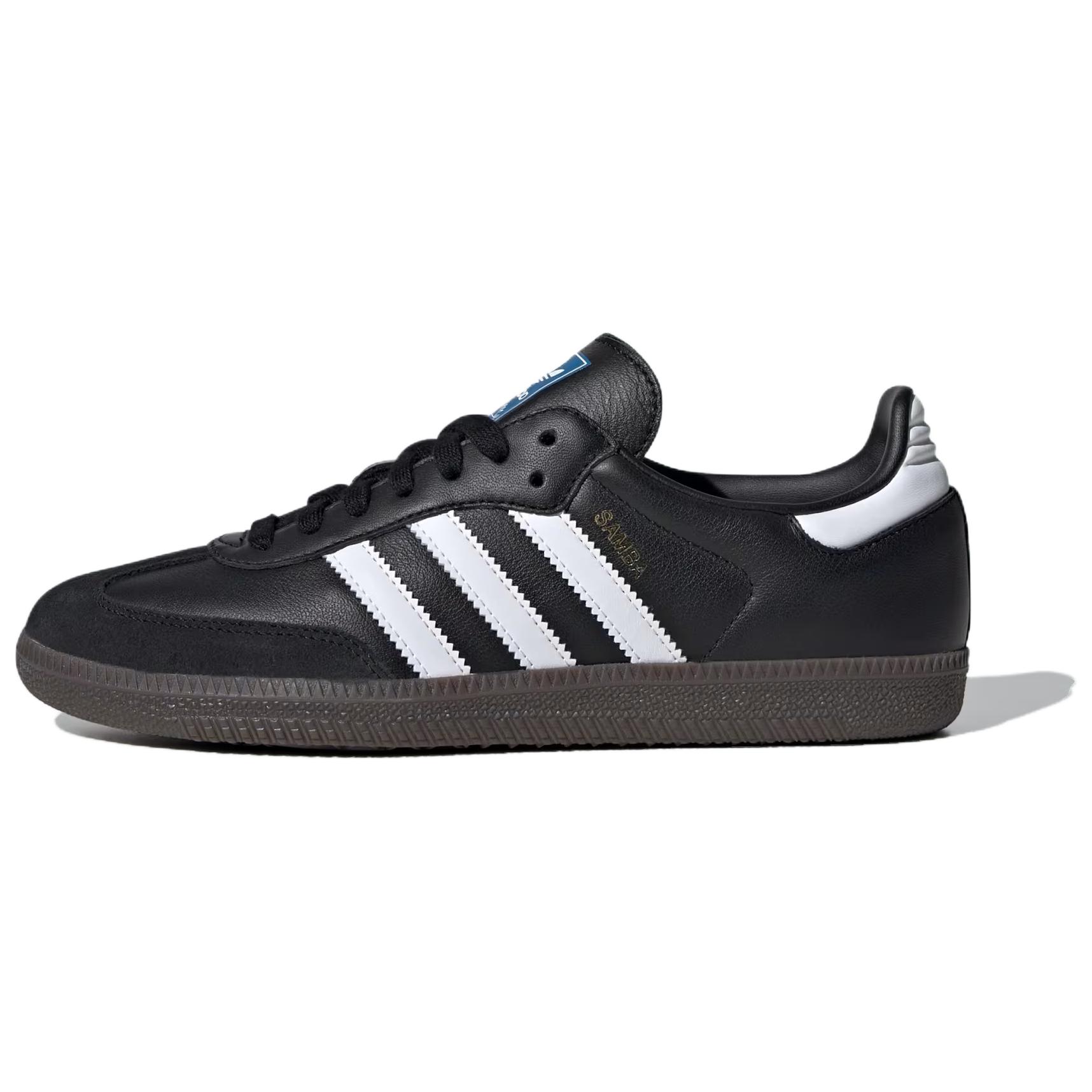 Женские кеды adidas originals SAMBA OG (черные)
