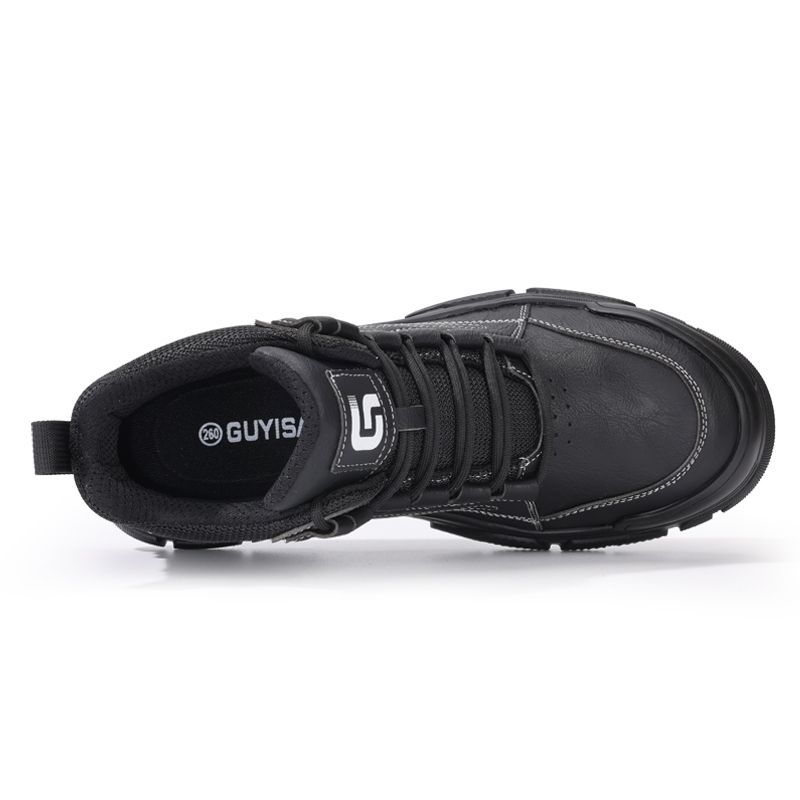 LANOUDUN Abrasion Resistant Impact Resistant Support High top Outdoor Shoes Men’s Black