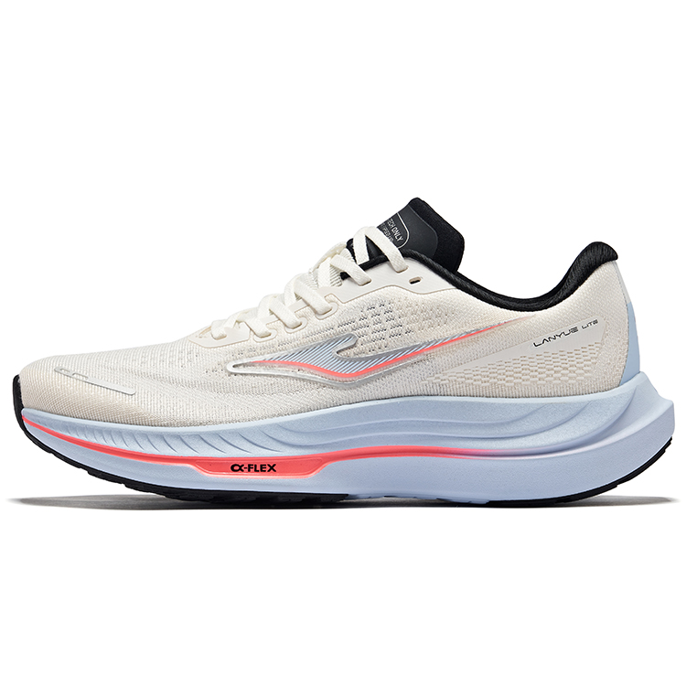 Erke Cushioning Lightweight Rebound Low top Casual Running Shoes Men’s Microcrystal White Jet Black