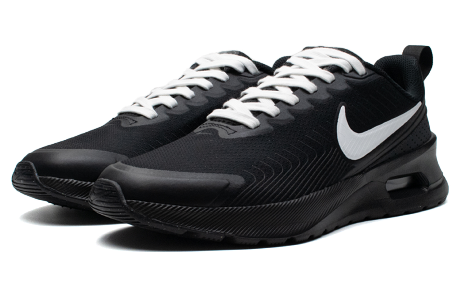 Nike Air Max 1 Breathable Abrasion Resistant Breathable And Wear resistant Low top Running Shoes Men’s Black White